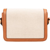 Celine Cotton & Calfskin Small Teen Triomphe Crossbody Bag