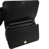 Chanel Quilted Lambskin 24K Gold Single Flap Crossbody Bag