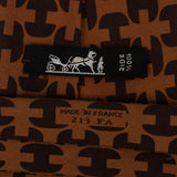 Hermès H Print Pattern Silk Tie Krawatte