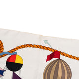Hermès Les Folies du Ciel Silk Carre 90 Scarf Tuch