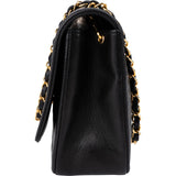 Chanel Quilted Lambskin 24K Gold Single Flap Crossbody Bag