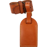 Louis Vuitton Brown Leather Luggage Tag Set