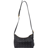 MCM Monogram Visetos Aren Crescent Crossbody Bag