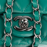 Chanel Quilted Lambskin Mini Rectangular Single Flap Crossbody Bag
