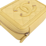Chanel Quilted Caviar Leather CC Filigree Crossbody Bag - vintageandkickz