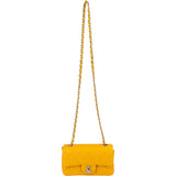 Chanel Quilted Lambskin Palladium Mini Rectangular Single Flap Crossbody Bag