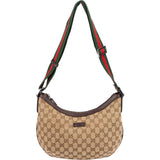 Gucci Monogram GG Canvas Web Strap Crossbody Bag