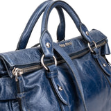 Miu Miu Vitello Lux Leather Bow Satchel Handbag