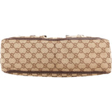 Gucci Monogram GG Canvas Abbey Double Pocket Tote Shoulder Bag