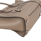 Céline Taupe Grained Calfskin Luggage Handbag