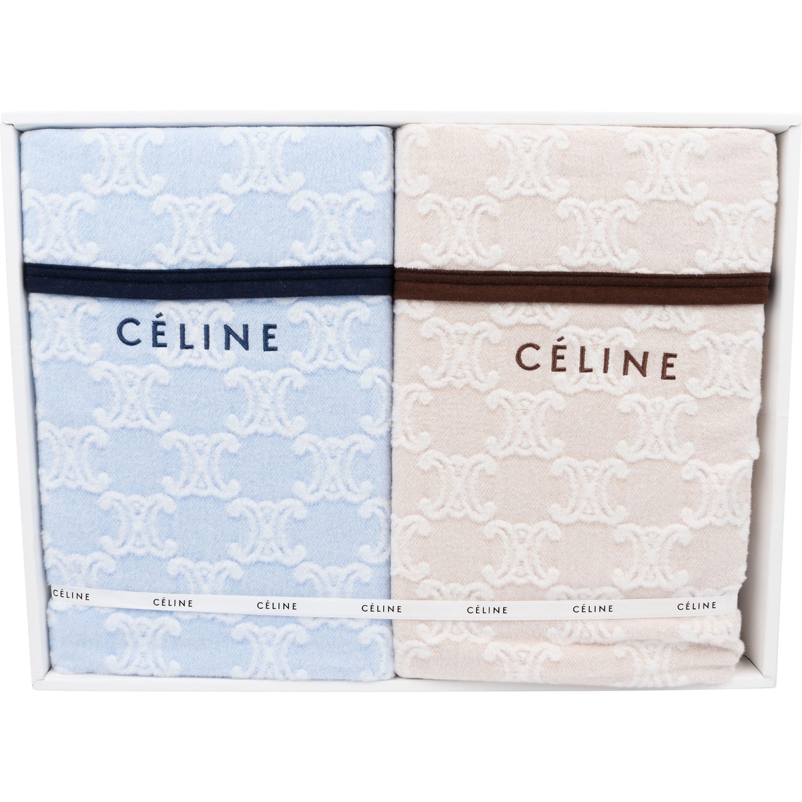 [🔄️B19 / F38] Céline Triomphe Towel Set Blanket - vintageandkickz