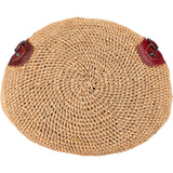 Balenciaga Raffia Panier Basket City Handbag