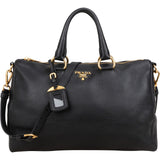 Prada Vitello Daino Leather Bauletto Handbag