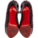 Christian Louboutin Burgundy Patent Leather Alti Spikes Pumps (38)