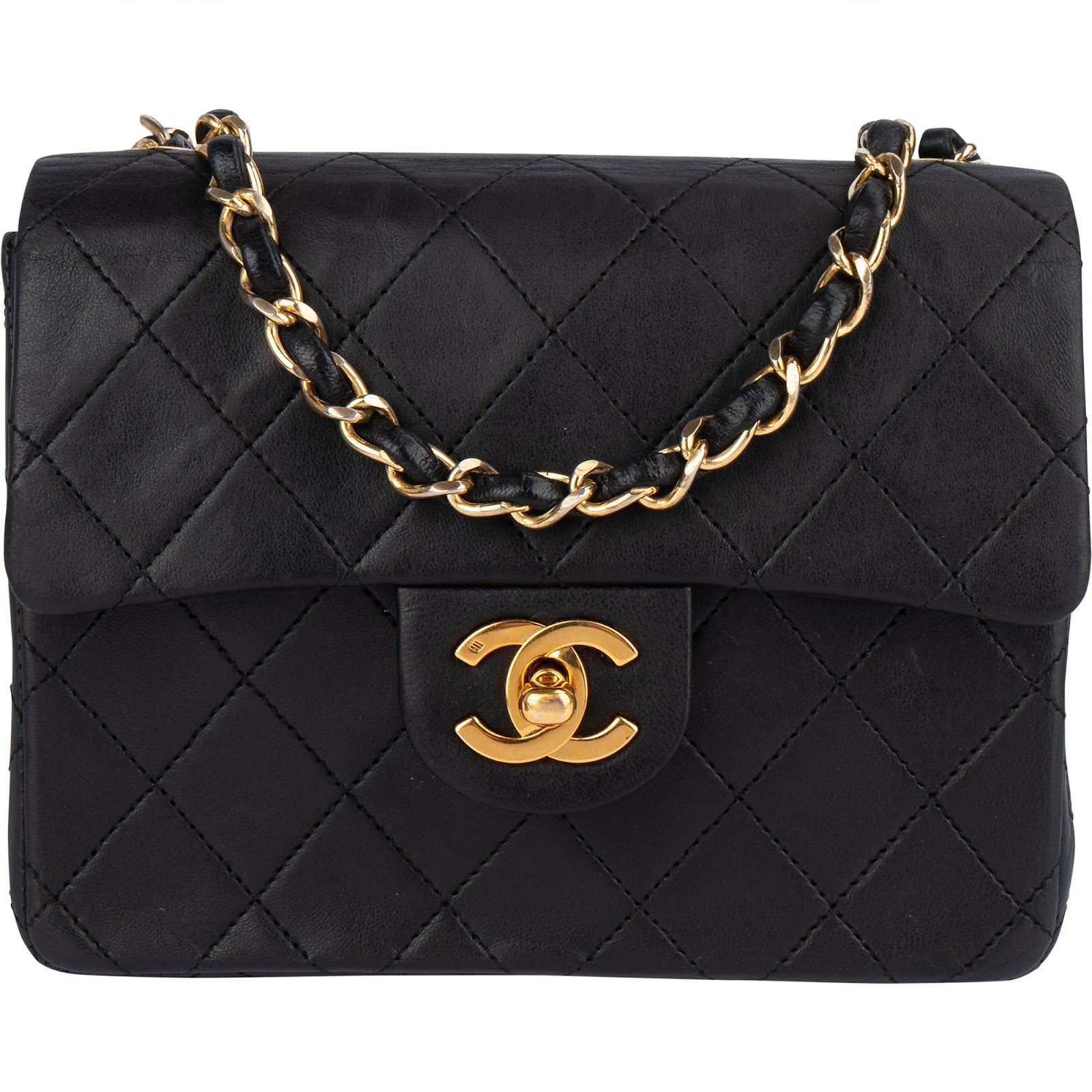 [🔄️B21 / F02] Chanel Quilted Lambskin Small Single Flap Crossbody Bag - vintageandkickz
