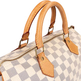 Louis Vuitton Monogram Damier Azur Speedy 30 Handbag
