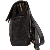 Chanel Quilted Lambskin 24K Gold Small Single Flap Backpack