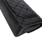 Chanel Quilted Caviar Leather Small Double Flap Shoulder Bag