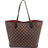 Louis Vuitton Monogram Damier Ebene Canvas Neverfull MM Shoulder Bag