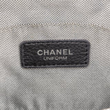 Chanel Noir Quilted Lambskin Palladium Uniform Belt Bag