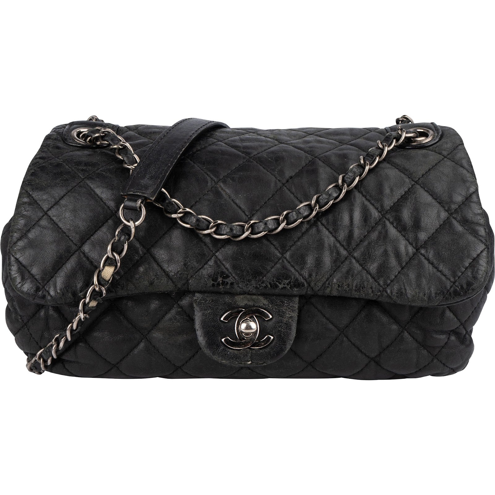 Chanel Quilted Lambskin Single Flap Crossbody Bag - vintageandkickz