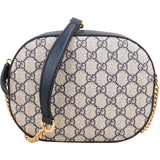 Gucci Monogram GG Supreme Small Oval Crossbody Bag