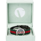 Gucci Silver Tone Web Stripe 5200L Woman Watch