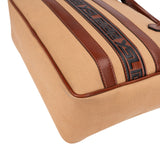 Yves Saint Laurent Canvas Greek Key Briefcase Handbag