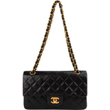 Chanel Quilted Lambskin 24K Small Double Flap Shoulder Bag