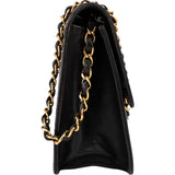 Chanel Quilted Lambskin 24K Gold Single Flap Shoulder Bag