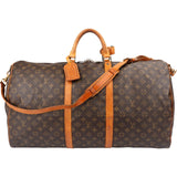 Louis Vuitton Monogram Canvas Keepall 60 Bandoulière Travel Bag