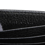 Gucci Grained Leather Interlocking GG Wallet on Chain Crossbody Bag