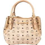 MCM Monogram Visetos Drawstring Tote Handbag