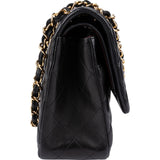 Chanel Quilted Lambskin Gold Jumbo Double Flap Crossbody Bag