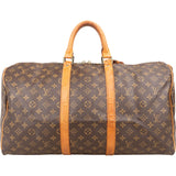 Louis Vuitton Monogram Canvas Keepall 50 Travel Bag
