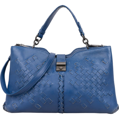 Bottega Veneta Intrecciato Leather Napoli Handbag