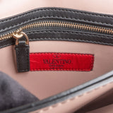 Valentino Garavani Black Leather Rockstud Clutch