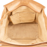 Céline Drummed Calfskin Luggage Handbag