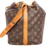 Louis Vuitton Monogram Canvas Sac Noé Petit Shoulder Bag