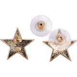 Chanel Gold CC Star Stud Earrings A17C