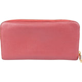 Miu Miu Pink Leather Zip Around Wallet