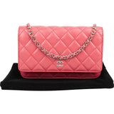 Chanel Quilted Lambskin Wallet On Chain Crossbody Bag
