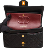 Chanel Quilted Lambskin Medium 24K Gold Double Flap Shoulder Bag