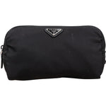 Prada Nylon Triangle Cosmetic Pouch - vintageandkickz
