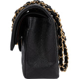 Chanel Quilted Caviar Leather Small Double Flap Shoulder Bag