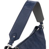 MCM Visetos Monogram Debossed Leather Hobo Shoulder Bag