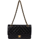 Chanel Quilted Lambskin Medium Double Flap Shoulder Bag