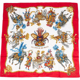 Hermès Les Fêtes du Roi Soleil Silk Carre 90 Scarf Tuch