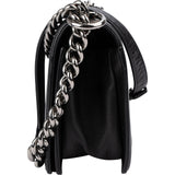 Chanel Chevron Calfskin Palladium Medium Boy Single Crossbody Bag
