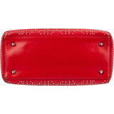 Christiann Dior Studded Cannage Lambskin Lady Dior Handbag